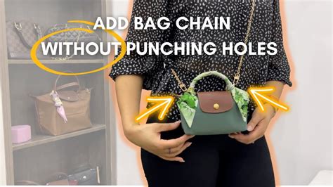 How to attach a bag charm to a bag with no rings or hardware